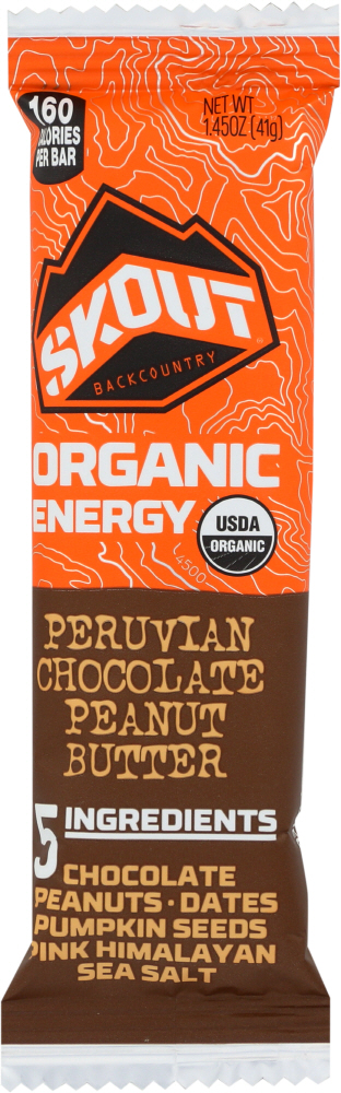 Skout Bar Trail Chocolate Peanut Butter Organic, 1.45 Oz