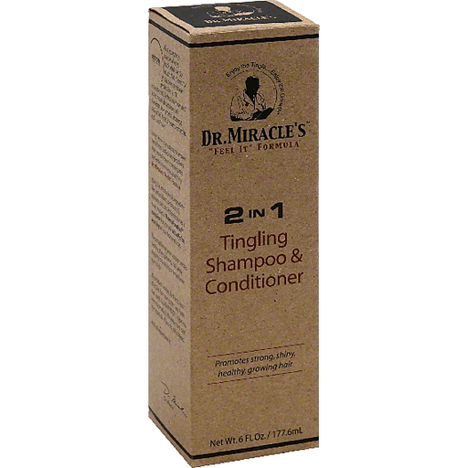 Dr Miracles Feel It Formula Tingling Shampoo & Conditioner, 2 In 1