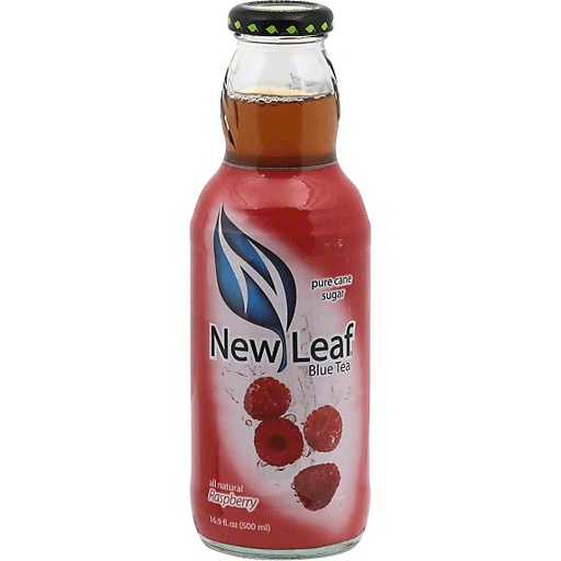 New Leaf Blue Tea, Raspberry 16.9 Oz