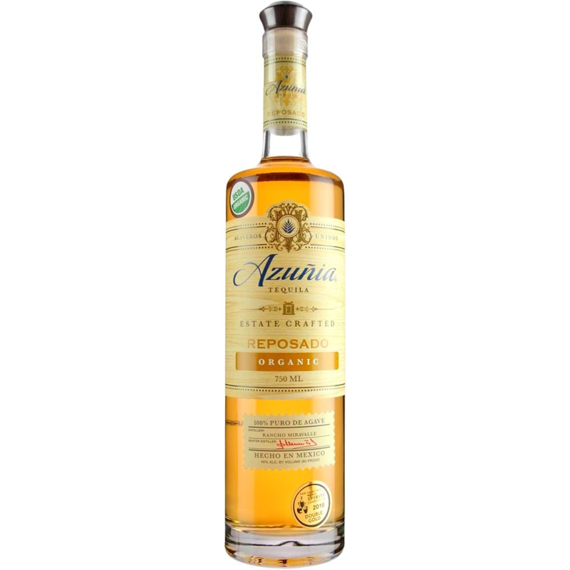 Azunia Tequila, Organic, Reposado 750 Ml