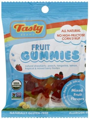 Tasty Fruit, Mixed Fruit Flavors Gummies - 2.75 Oz