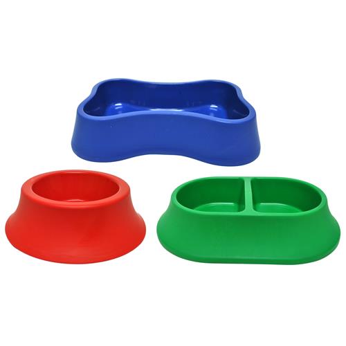 Pet Bowl 3 Assorted Shapes And Colors PDQ