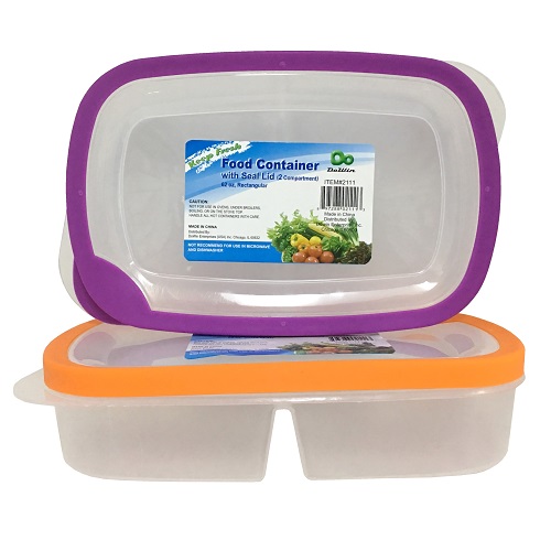 Food Container Rect W- Lid 62oz -- 24 Per Case