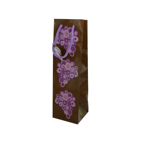 Bulk buys Wine Gift Bag With Grape Design