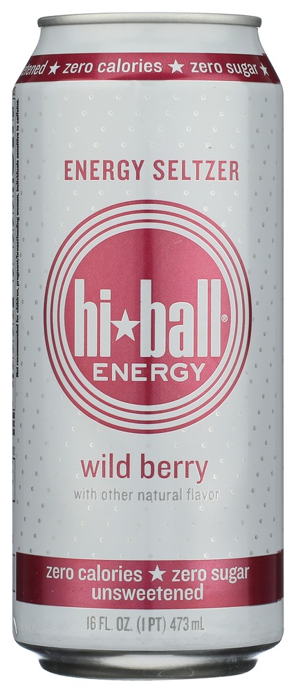 Hiball Energy Wild Berry Sparkling Water - 16oz