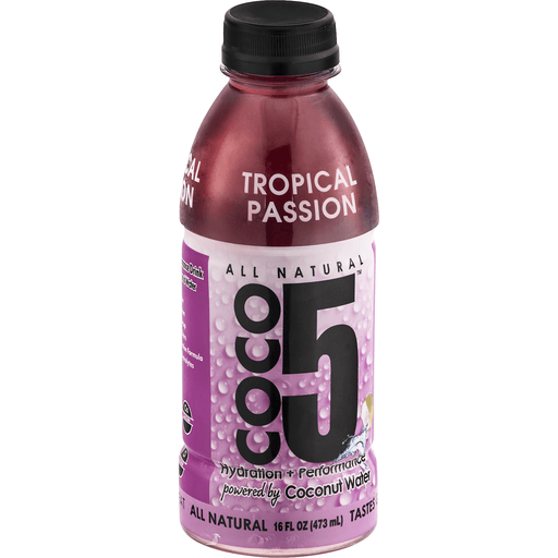 Coco5 All Natural Tropical Passion Coconut Water