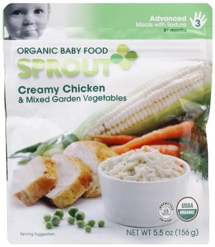 Sprout Advanced Creamy Chicken & Mixed Garden Vegetables Organic Baby Food