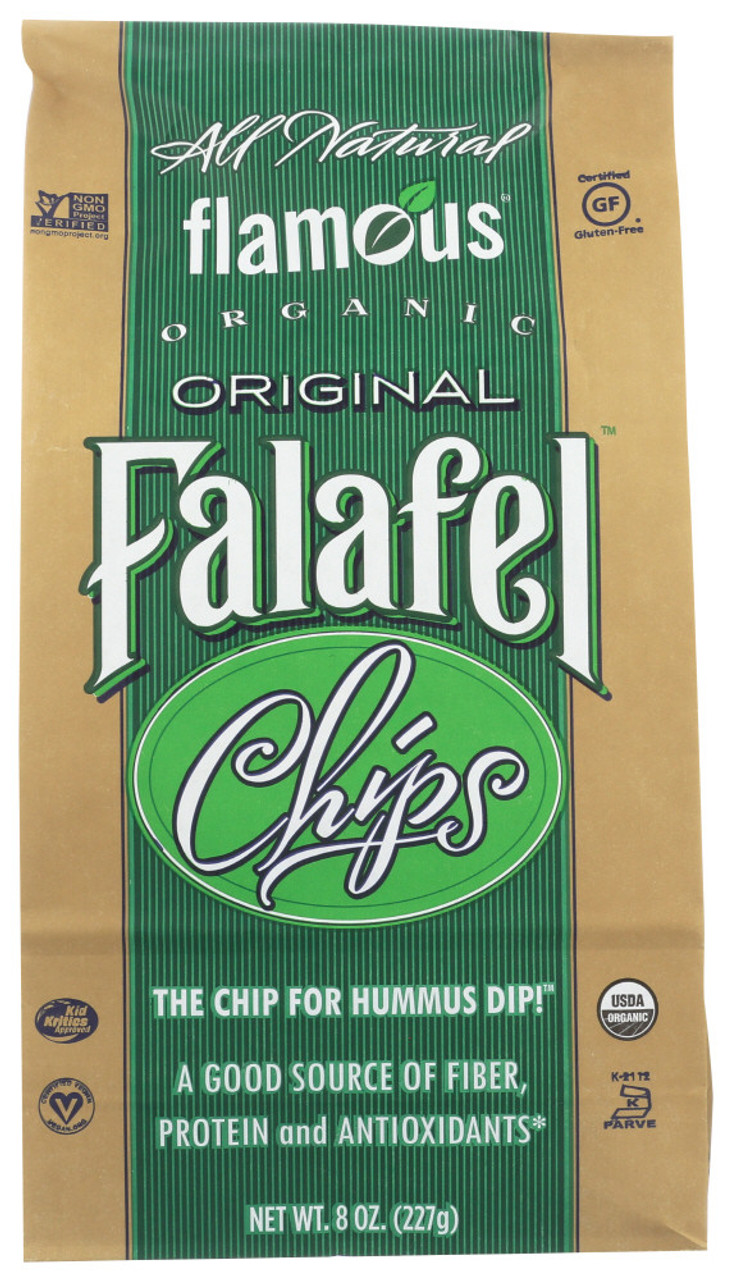 Snack Republic Flamous Brands Original Falafel Organic Chips, 8 Ounce