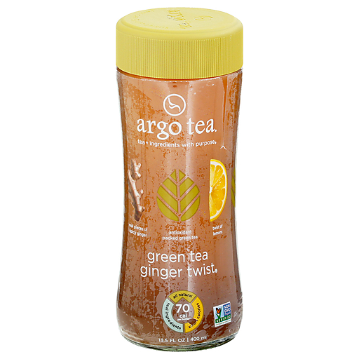 Argo Tea Green Ginger Twist - 13.5 Fl Oz Bottle