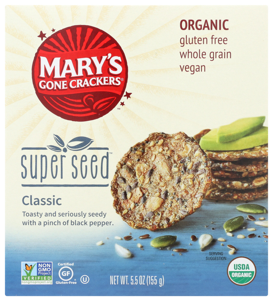 Mary's Gone Crackers Cracker Super Seed Organic Classic