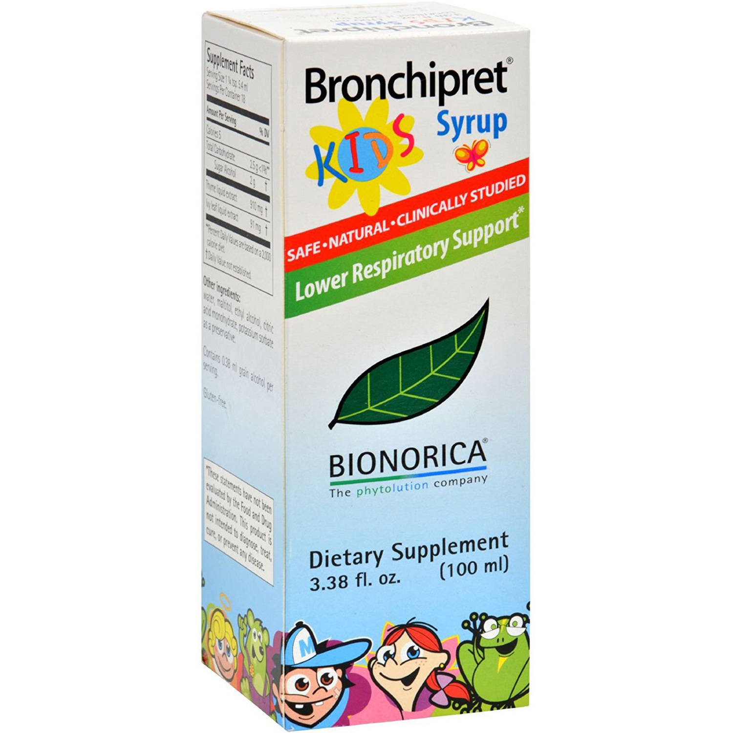 Sinupret By Bionorica Bronchipret Syrup For Kids - 3.38 Fl Oz
