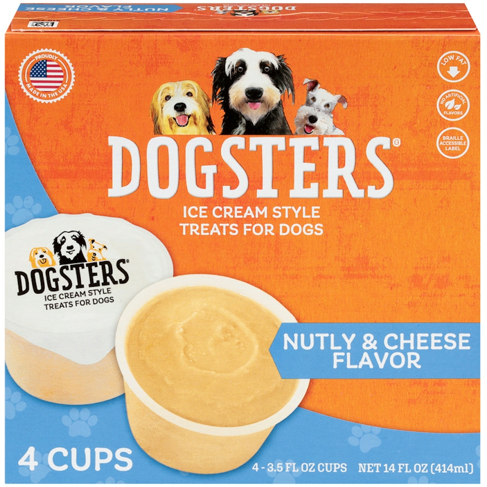 Dogsters Treats For Dogs, Ice Cream Style, Nutly Peanut Butter And Cheese Flavor