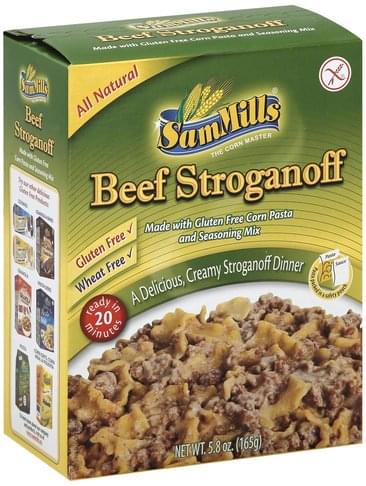 Sam Mills Beef Stroganoff, Gluten Free 5.8 Oz