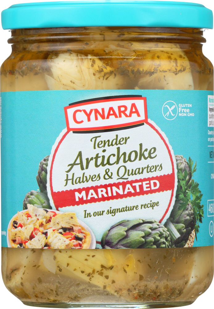 Cynara Marinated Artichoke Hearts Halves & Quarters, 14.75 Oz