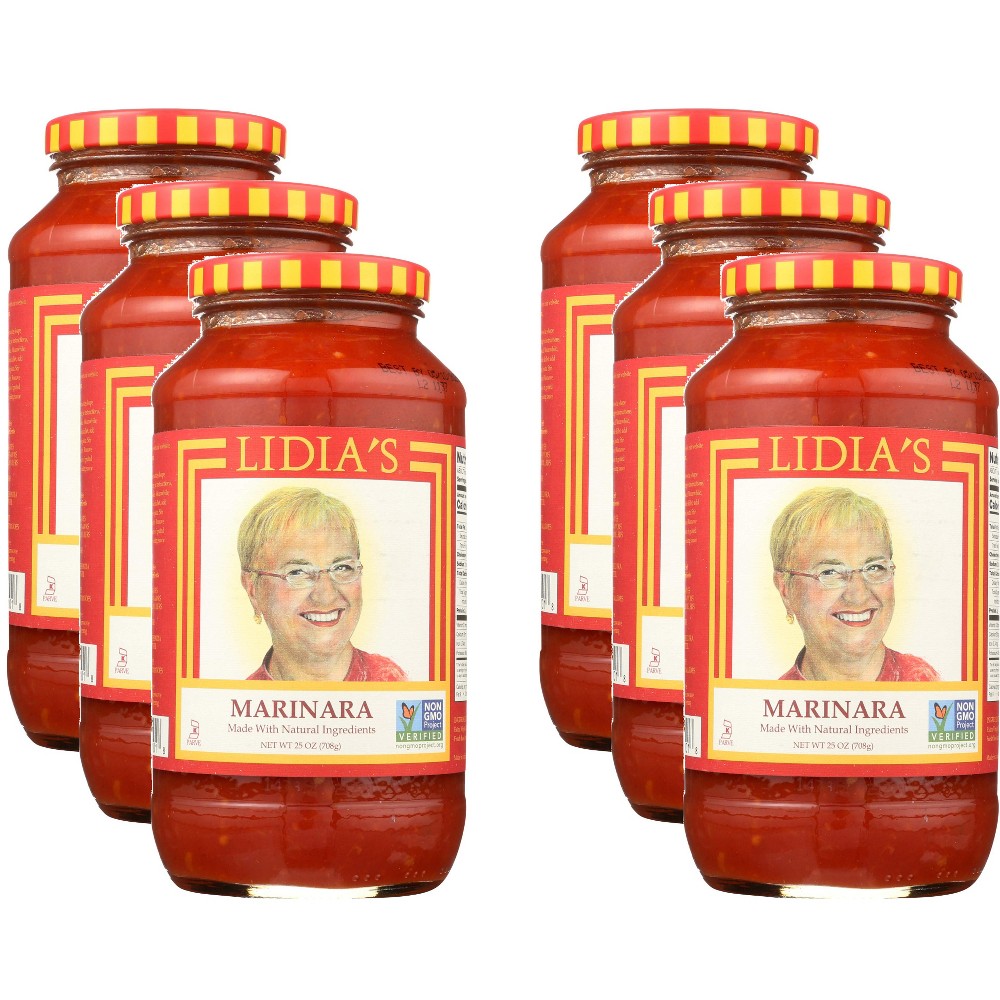 Lidia's Pasta Sauce Marinara - Case Of 6 - 25 Oz