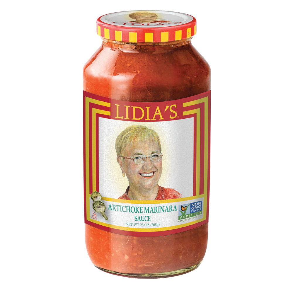 Lidia's Pasta Sauce - Artichoke Marinara - Case Of 6 - 25 Fl Oz