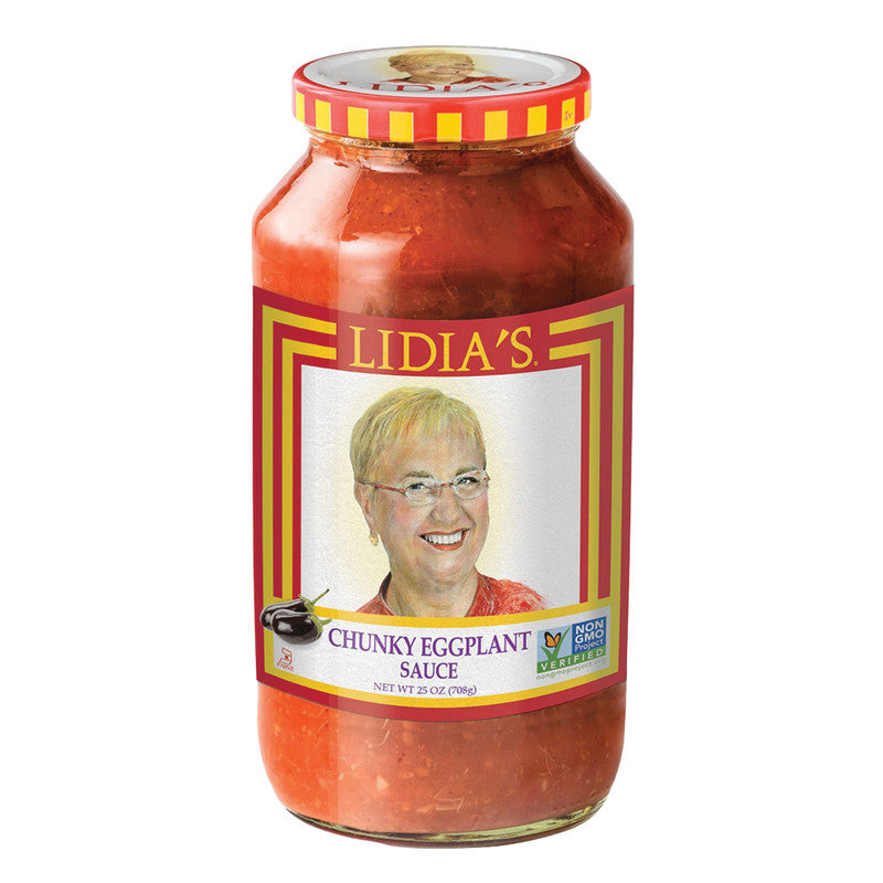 Lidia's Chunky Eggplant Pasta Sauce 25 Oz Jar - 6ct Case