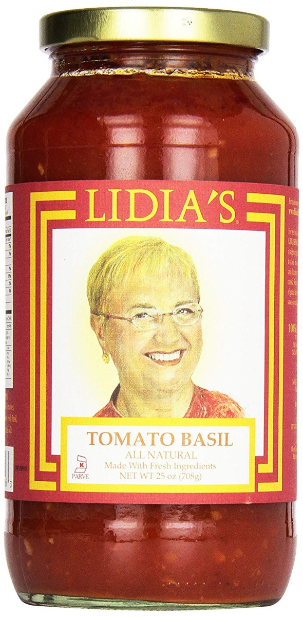 Lidia's Tomato Basil Pasta Sauce 25 Oz Jar - 6ct Case