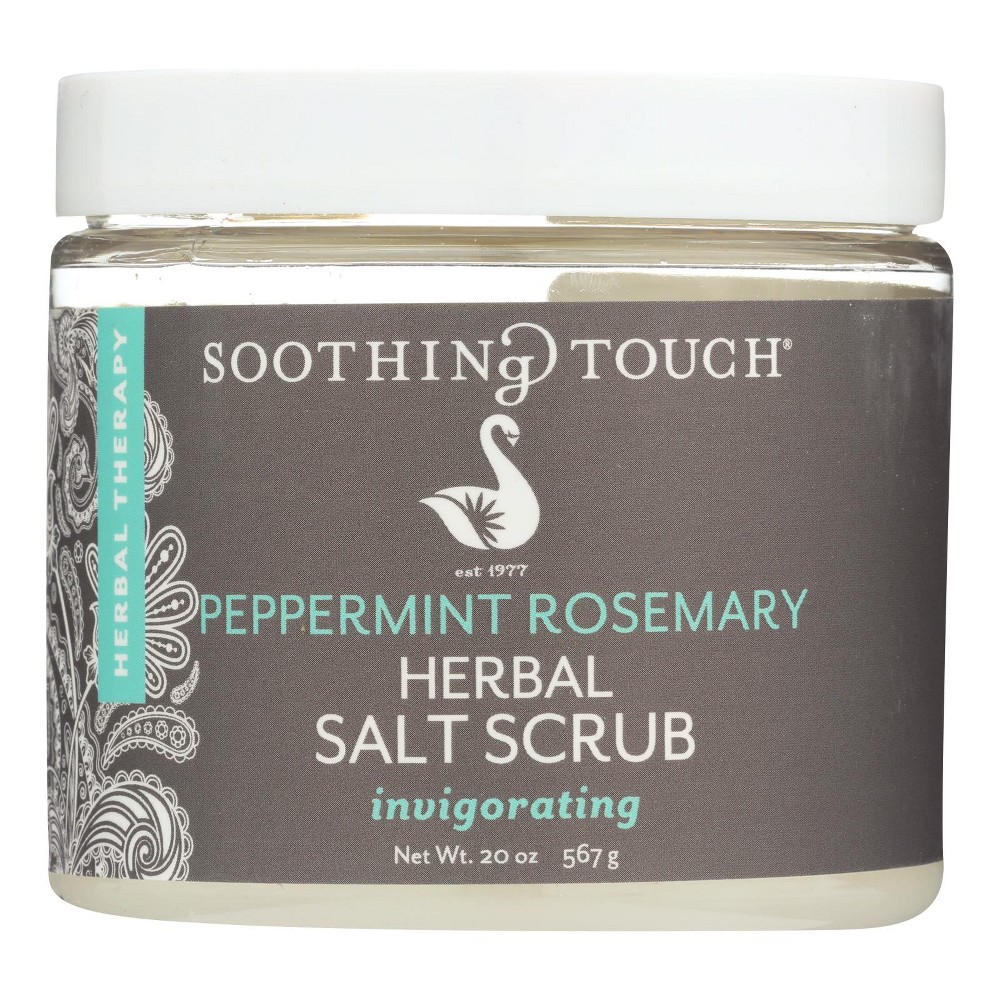 Soothing Touch Peppermint Rosemary Invigorating Herbal Salt Scrub - 20 Oz