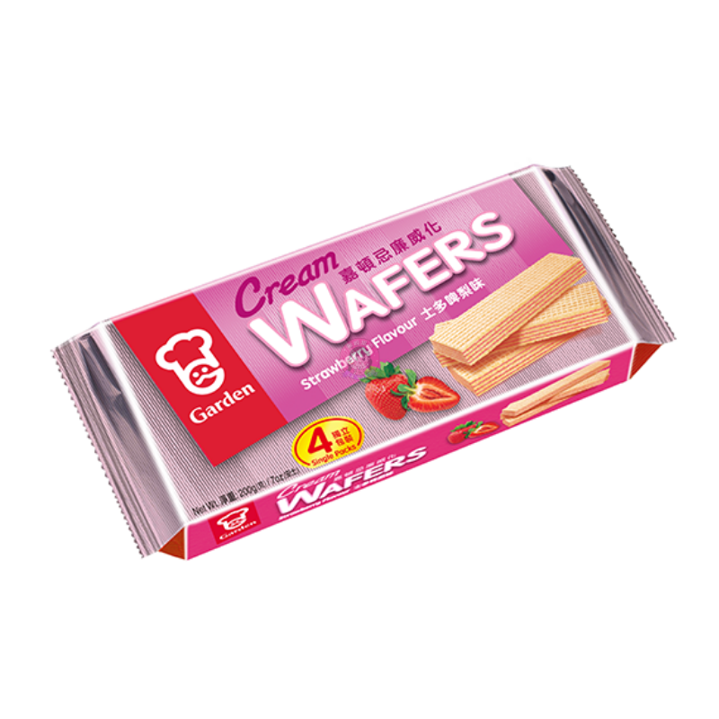 Garden 嘉顿威化饼草莓味200g Cream Wafers Strawberry Flavour