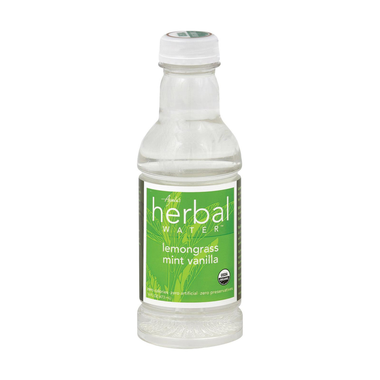 Ayala's Herbal Water Lemongrass Mint Vanilla 16.00 Fl Oz
