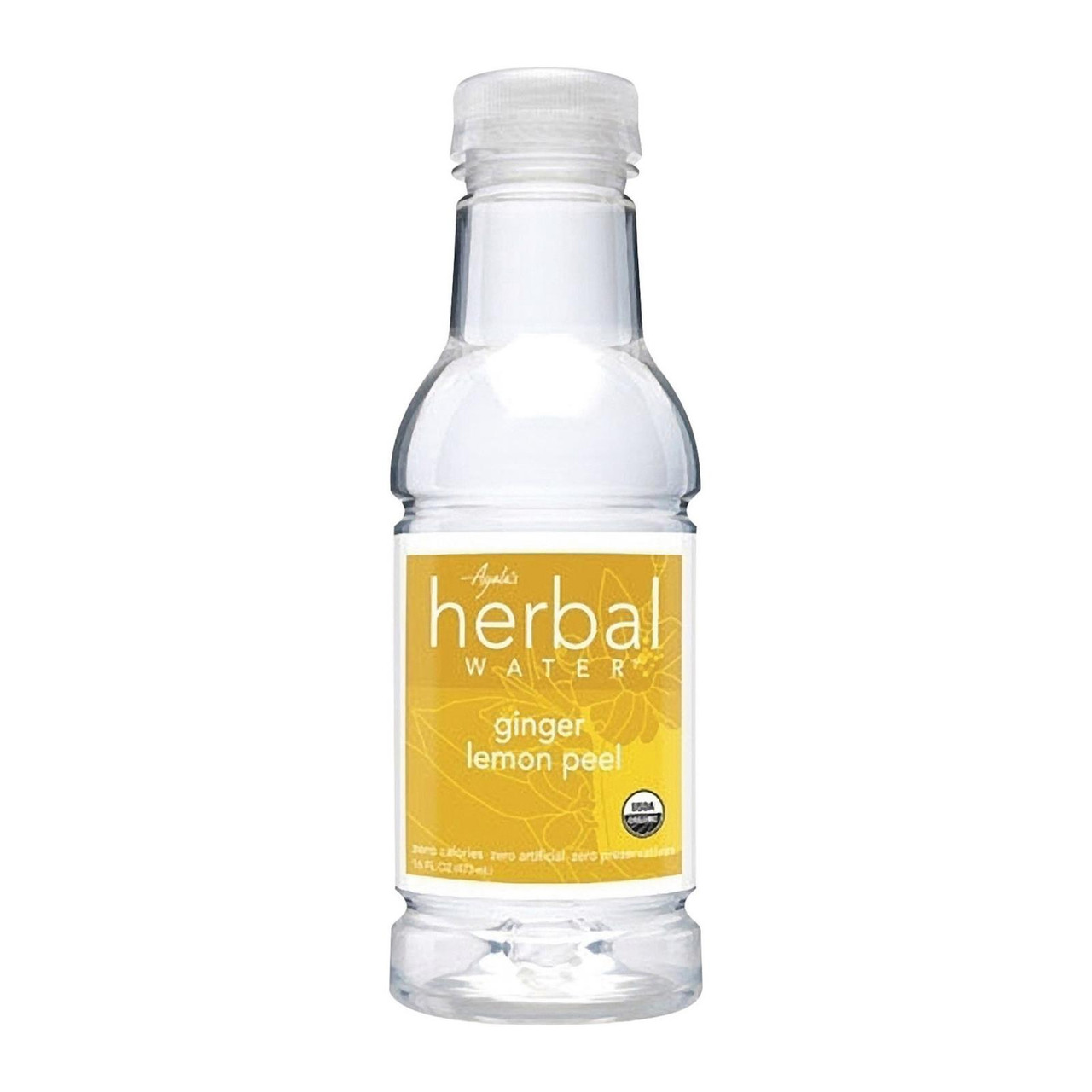 Ayala's Herbal Water Ginger Lemon Peel 16.00 Fl Oz