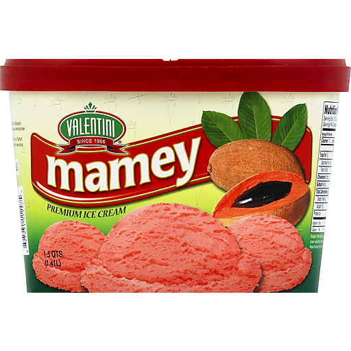 Valentini Ice Cream, Premium, Mamey 1.5 Qt