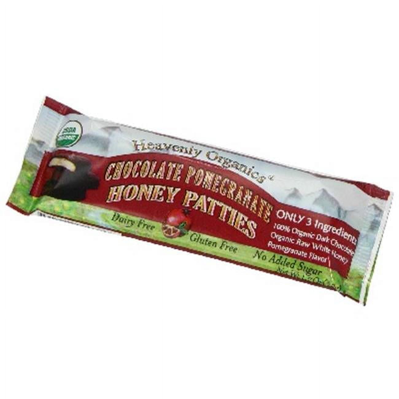 Heavenly Organics Honey Patties, Chocolate Pomegranate 1.16 Oz