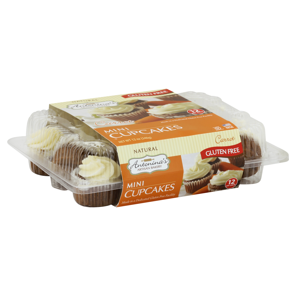 Antoninas Artisan Bakery Gluten Free Mini Carrot Cupcakes