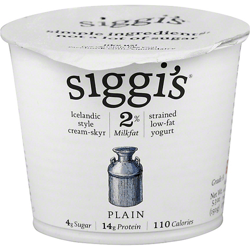 Siggi's Yogurt, Strained Low-Fat, Icelandic Style Cream-Skyr, Plain