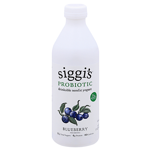 Siggi's Drinkable Yogurt, Nonfat, Blueberry, Probiotic 32 Oz