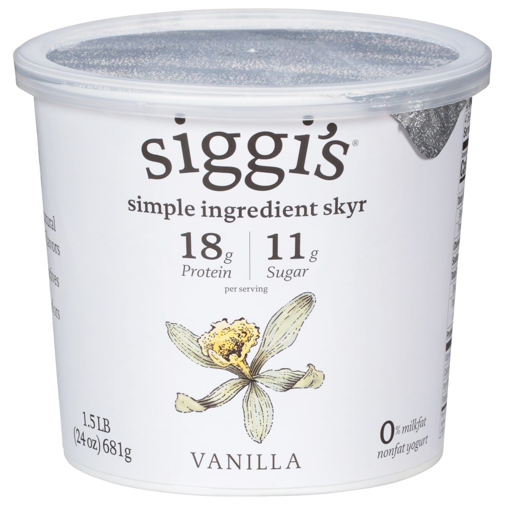 Siggi's Fat Free Vanilla Yogurt 24 Oz