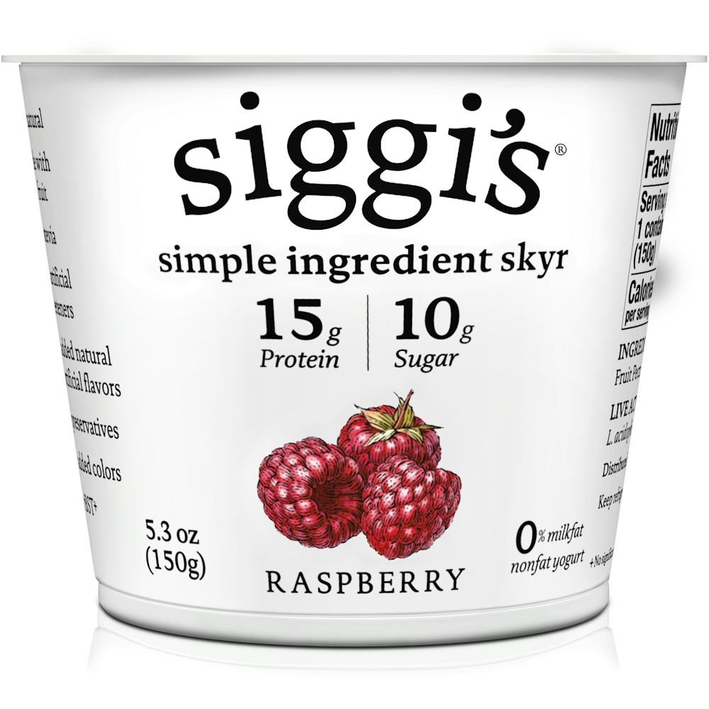 Siggi's Icelandic Nonfat Yogurt, Strained, Raspberry