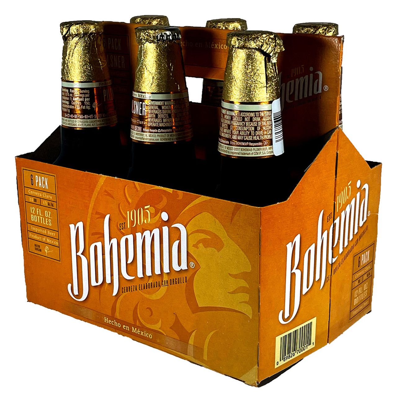 Bohemia 6 Pack Pilsner Cerveza Clara Beer 6 - 12 Fl Oz Bottles