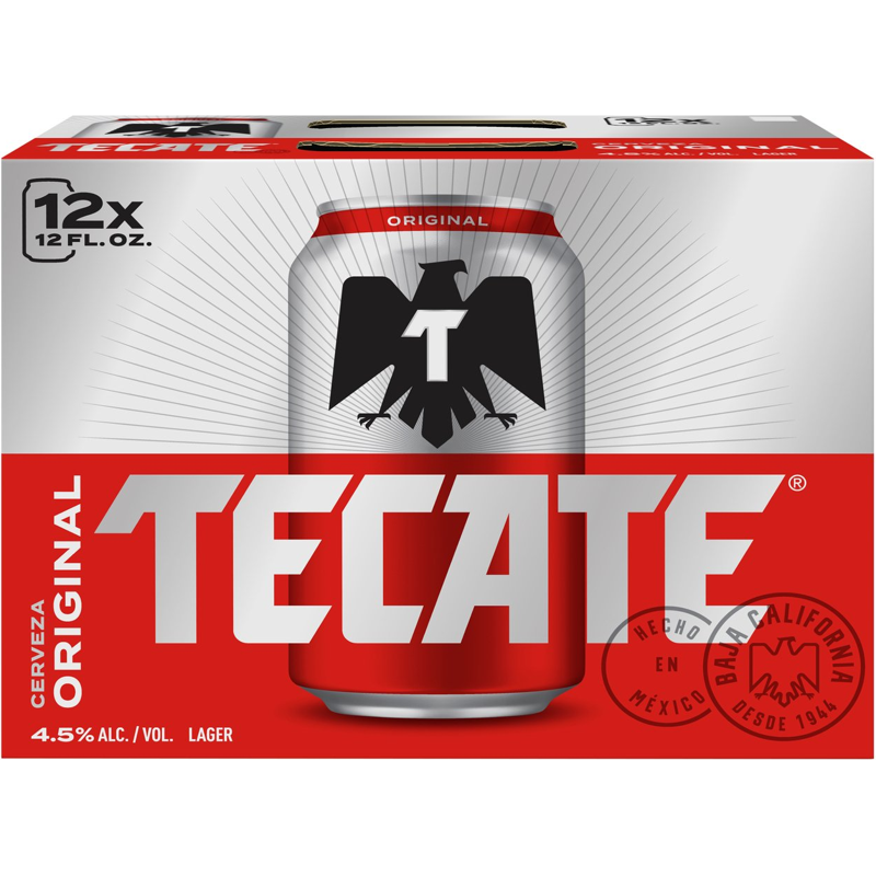 Tecate Original Mexican Lager Beer - 12pk/12 Fl Oz Cans