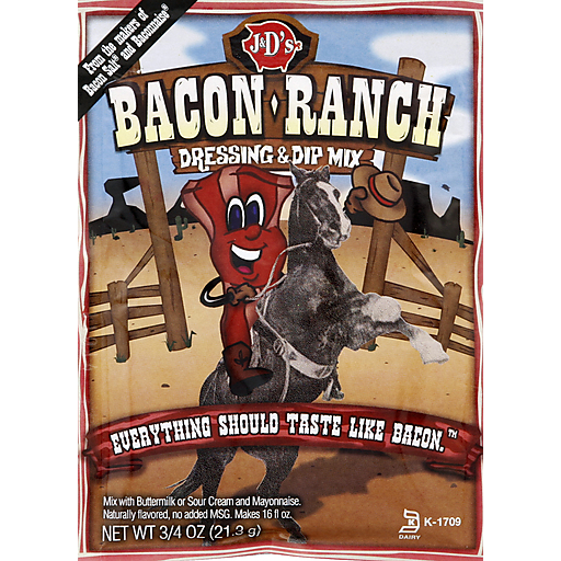 J & Ds Mix Dressing Dip Bacon