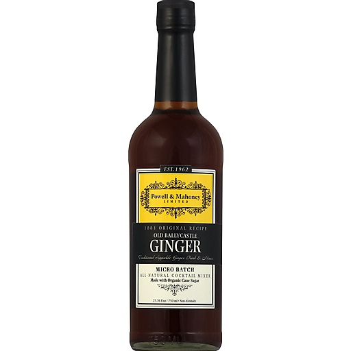 Powell & Mahoney All-Natural, Ginger Cocktail Mixer 25.36 Oz