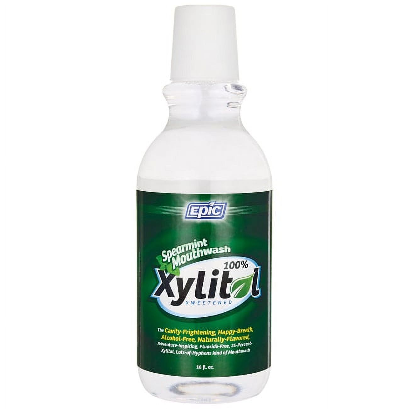 Epic Dental Xylitol Sweetened Mouthwash, Spearmint - 16 Oz