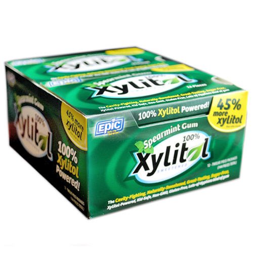 Epic Dental Gum Xylitol Swtnd Sprmint 12x12 Count Case