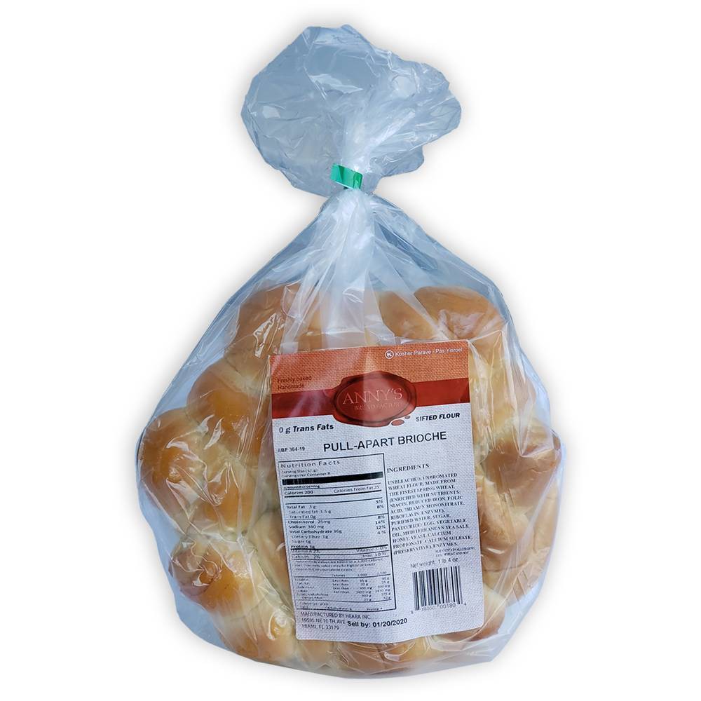 Anny's Bread Factory Brioche, Pull-Apart