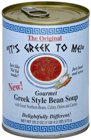 It's Greek to Me! Soup, Bean, Style 20.2 Oz