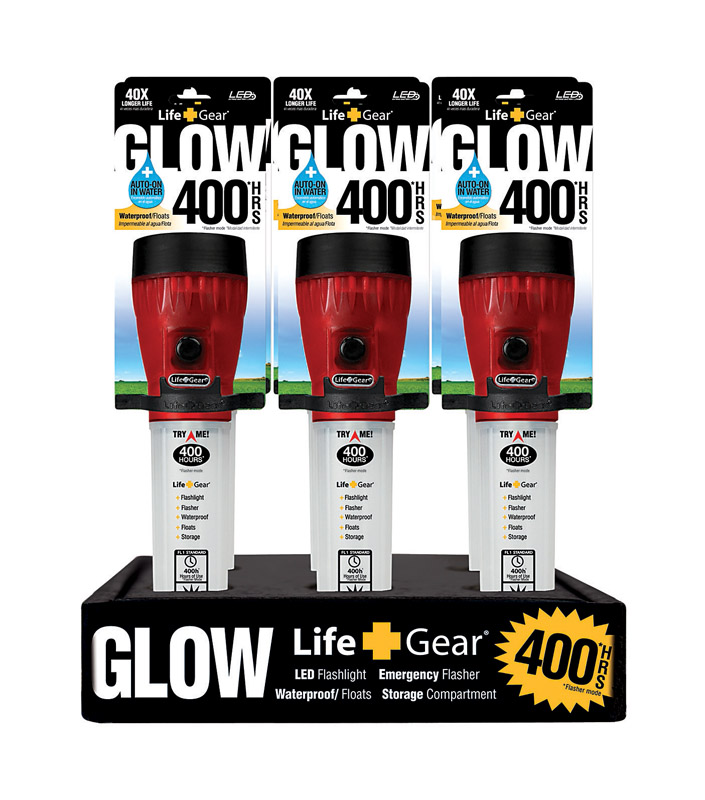 Life Gear LG141 Red Glow LED Flashlight