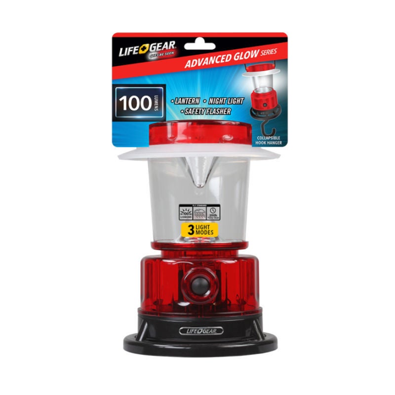 Life Gear Glow Lantern-8 LED Lantern W/ Flasher LG447
