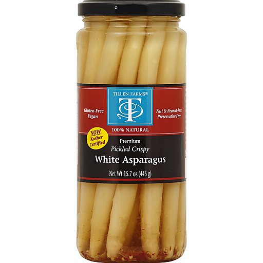 Tillen Farms White Asparagus, Premium, Pickled Crispy 15.7 Oz