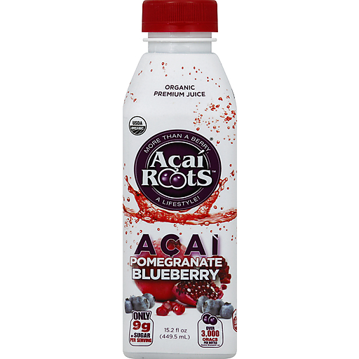 Acai Roots Juice, Pomegranate Blueberry 15.2 Oz