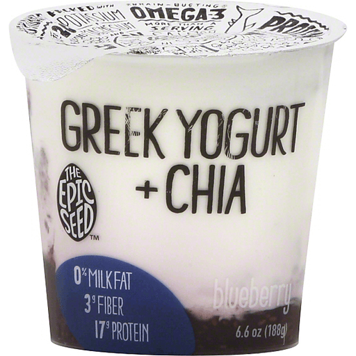 The Epic Seed Greek Yogurt Blueberry & Chia 6.6oz