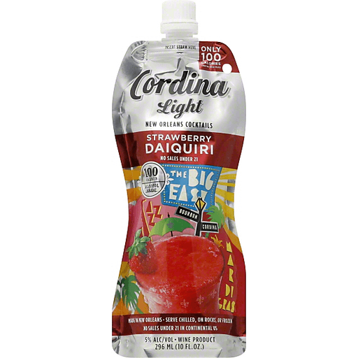 Cordina Daiquiri, Light, Strawberry 10 Oz