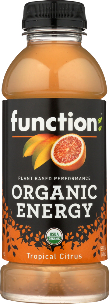 Function Drinks Organic Energy Beverage Tropical Citrus, 16.9 Fo
