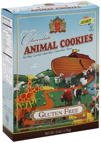 Jo-Sef Cookies, Animal, Chocolate 6 Oz