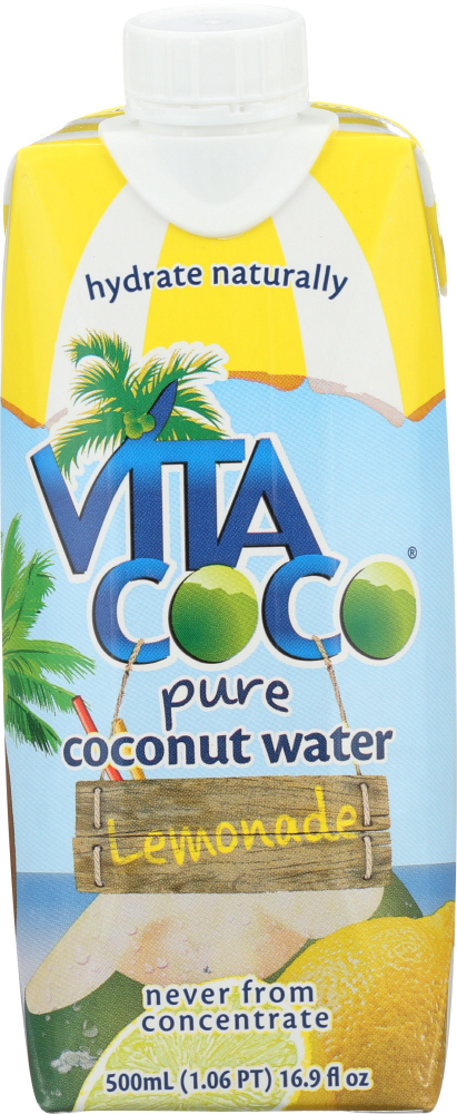 Vita Coco Lemonade Pure Coconut Water - 16.9 Fl Oz Carton